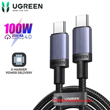 Cáp sạc nhanh USB Type C 3.1 PD100W dài 0.5m Ugreen L528  65831, Tích hợp Chip Emaker cao cấp