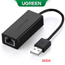 Cáp USB 2.0 sang Lan 10/100 Mbps Ugreen 20254 (Black) cao cấp