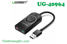 Cáp USB Sound 3.5mm Có Volume UGREEN 40964