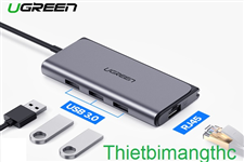Cáp USB Type-C ra Lan, USB 3.0 sạc USB C Ugreen 50252