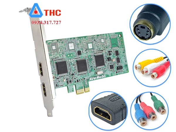 Card ghi hình HDMI, AV, Svideo AverMedia C027, PCI-E