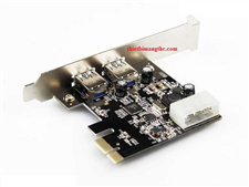 Card PCI-E to USB 3.0 2 Port Unitek Y-7301 chính hãng