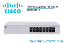 CBS110-16PP-EU Switch chia mạng CISCO 16 cổng Gigabit (8 cổng POE 64W)
