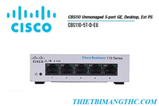 CBS110-5T-D-EU Switch chia mạng CISCO 5 cổng Gigabit