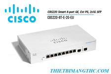 CBS220-8T-E-2G-EU Switch chia mạng CISCO 8 cổng Gigabit + 2 cổng SFP