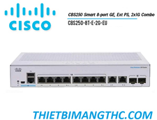 CBS250-8T-E-2G-EU Switch chia mạng CISCO 8 cổng Gigabit 2x1G SFP