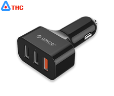 Củ sạc USB 3 cổng trên Ô tô UCH-Q3 Orico