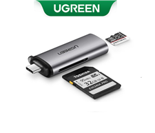 Đầu đọc thẻ nhớ USB type-C cho thẻ SD/TF Ugreen 50704 cao cấp