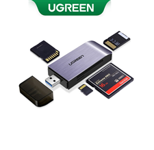 Đầu đọc thẻ USB 3.0 hỗ trợ SD/TF/CF/MS chính hãng Ugreen 50541 cao cấp