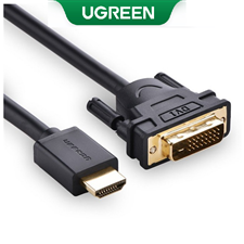 Dây, Cáp chuyển đổi HDMI to DVI 24+1 dài 8m HD106 Ugreen 10164 cao cấp