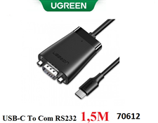 Dây, Cáp chuyển đổi USB Type-C 2.0 sang Com RS232 dài 1,5M Ugreen 70612 cao cấp