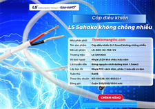 Dây, cáp điều khiển tín hiệu 2x1.5mm2 không chống nhiễu LS Sahako ( LS-UDC-02-150-VV) cao cấp