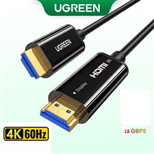 Dây, Cáp HDMI 2.0 sợi quang 10m hỗ trợ 4K/60Hz Ugreen 50717 cao cấp