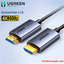 Dây, Cáp HDMI 2.0 sợi quang AOC dài 50M Ugreen 45509 HD178 hỗ trợ 4K@60Hz cao cấp