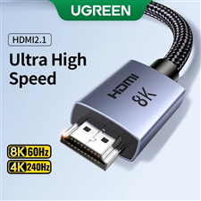 Dây, cáp HDMI 2.1 dài 1M 8K@60Hz 48Gbps hỗ trợ HDR eARC Ugreen 25908 cao cấp