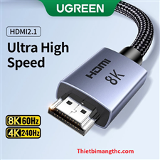 Dây, cáp HDMI 2.1 dài 3M 8K@60Hz 48Gbps hỗ trợ HDR eARC Ugreen 25911 cao cấp