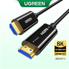 Dây, Cáp HDMI 2.1 sợi quang 10m hỗ trợ 8K/60Hz, 4K/120Hz Ugreen 80406 cao cấp