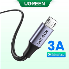 Dây, Cáp Micro USB hỗ trợ sạc nhanh dài 0.25m chính hãng Ugreen 60144 cao cấp