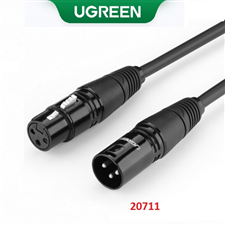 Dây, Cáp nối dài Microphone XLR 3m chính hãng Ugreen 20711 cao cấp