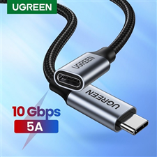 Dây, cáp nối dài USB Type-C 3.1 GEN2 (Male/Female) dài 0,5m dây bọc dù Ugreen 80810 cao cấp