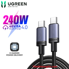 Dây, cáp sạc nhanh USB Type C 3.1 PD240W/5A dài 1 Mét  Ugreen L532 65907 cao cấp