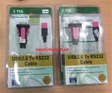 Dây, Cáp USB to RS 232 (Z-tek), Dây cáp usb to com Z-tek (2.0)