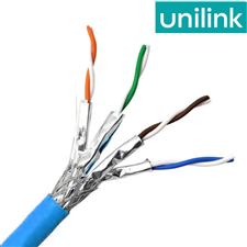 Dây mạng CAT7 S/FTP 23AWG, 4 đôi cuộn 305m Unilink (UNI-1101-0407) cao cấp