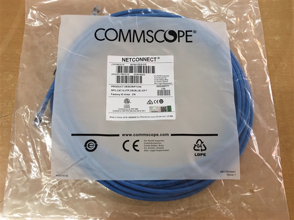 Dây mạng commscope 15m Cat6 50 FT Blue
