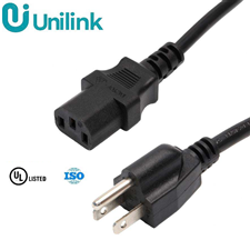 Dây nguồn C13 sang 3 chân US, dài 2m, 18AWG, 125V/10A, màu đen UNI-20005 UNILINK
