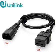 Dây nguồn C14-C19 dài 3m (15A lõi đồng 3x2.08mm2) Unilink Uni-20030 cao cấp