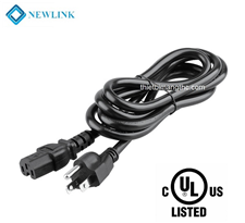 Dây nguồn C15 3 chân US dài 2M NEWLINK lõi 3x1,31mm2 (16AWG) NL-PC15-2M