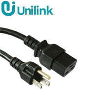 Dây nguồn C19-3 chuân dài 3m (14AWG 3G x2.08mm2,15A-125V) Unilink UNI-20026 cao cấp