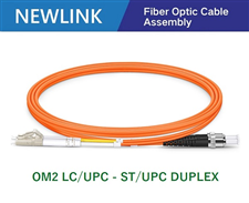 Dây nhảy quang NEWLINK OM2 Multimode LC/UPC-ST/UPC Duplex cao cấp
