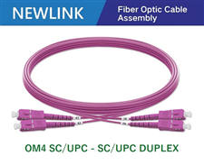 Dây nhảy quang NEWLINK OM4 Multimode SC/UPC-SC/UPC 10M Duplex cao cấp