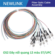 Dây nối quang 12 màu bó mềm ST/UPC Simplex 9/125 Single-mode Newlink