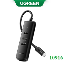 Hub USB Type-C 5 trong 1 Ugreen 15596 CM511, 1x HDMI 4K@30Hz, 3x USB-A 3.0,  USB-C PD 100W - Vi Tính Tấn Hưng