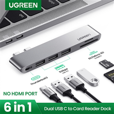 Hub Type C ra 1xHDMI, 3xUSB 3.0, 1xUSB-C (Thunderbolt 3) Ugreen 60559 cao cấp