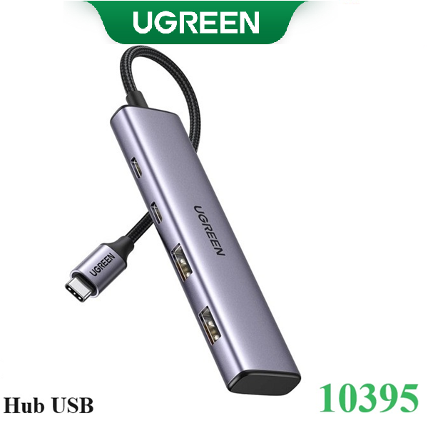 Hub USB Type-C sang 4 cổng USB Type-C x2, USB Type-A x2 tốc độ 5Gbps Ugreen 10395 cao cấp
