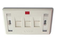 Mặt Wallplate 3 Port AMP Hình chữ nhật