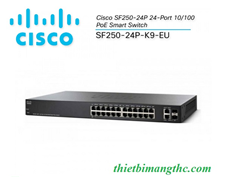 Switch Cisco SF250-24P-K9-EU 24P 10/100 PoE Smart Switch