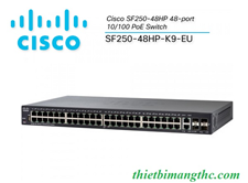 Switch Cisco SF250-48HP-K9-EU 48P 10/100 PoE  Smart Switch