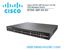 Switch Cisco SF350-48P-K9-EU 48P 10/100 POE Managed Switch