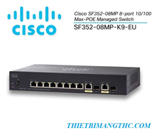 Switch Cisco SF352-08MP-K9-EU 8P 10/100 Max-POE Managed Switch