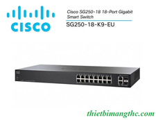 Switch Cisco SG250-18-K9-EU 18P Gigabit Smart Switch