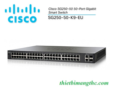 Switch Cisco SG250-50-K9-EU 50P Gigabit Smart Switch