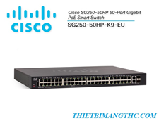 Switch Cisco SG250-50HP-K9-EU 50P Gigabit PoE Smart Switch