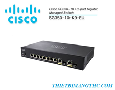 Switch Cisco SG350-10-K9-EU 8 port gigabit + 2 combo mini-GBIC