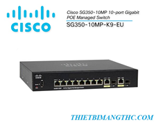Switch Cisco SG350-10MP-K9-EU 10P Gigabit POE Managed Switch