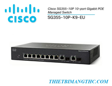 Switch Cisco SG355-10P-K9-EU 10P Gigabit POE Managed Switch