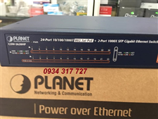 Switch nối mạng Planet 24 cổng 10/100/100 + 2 cổng POE (GSW-2620HP)